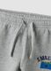 Grey marl cotton and viscose jogger set with crew neck_3
