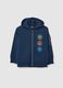 Blue pure cotton regular fit kids' sweatshirt_0