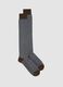 Men&rsquo;s brown long socks in stretch cotton_0