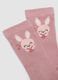 Tripack di calze lunghe rosa in tessuto elasticizzato_1