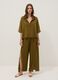 Green pure cotton beach trousers_0