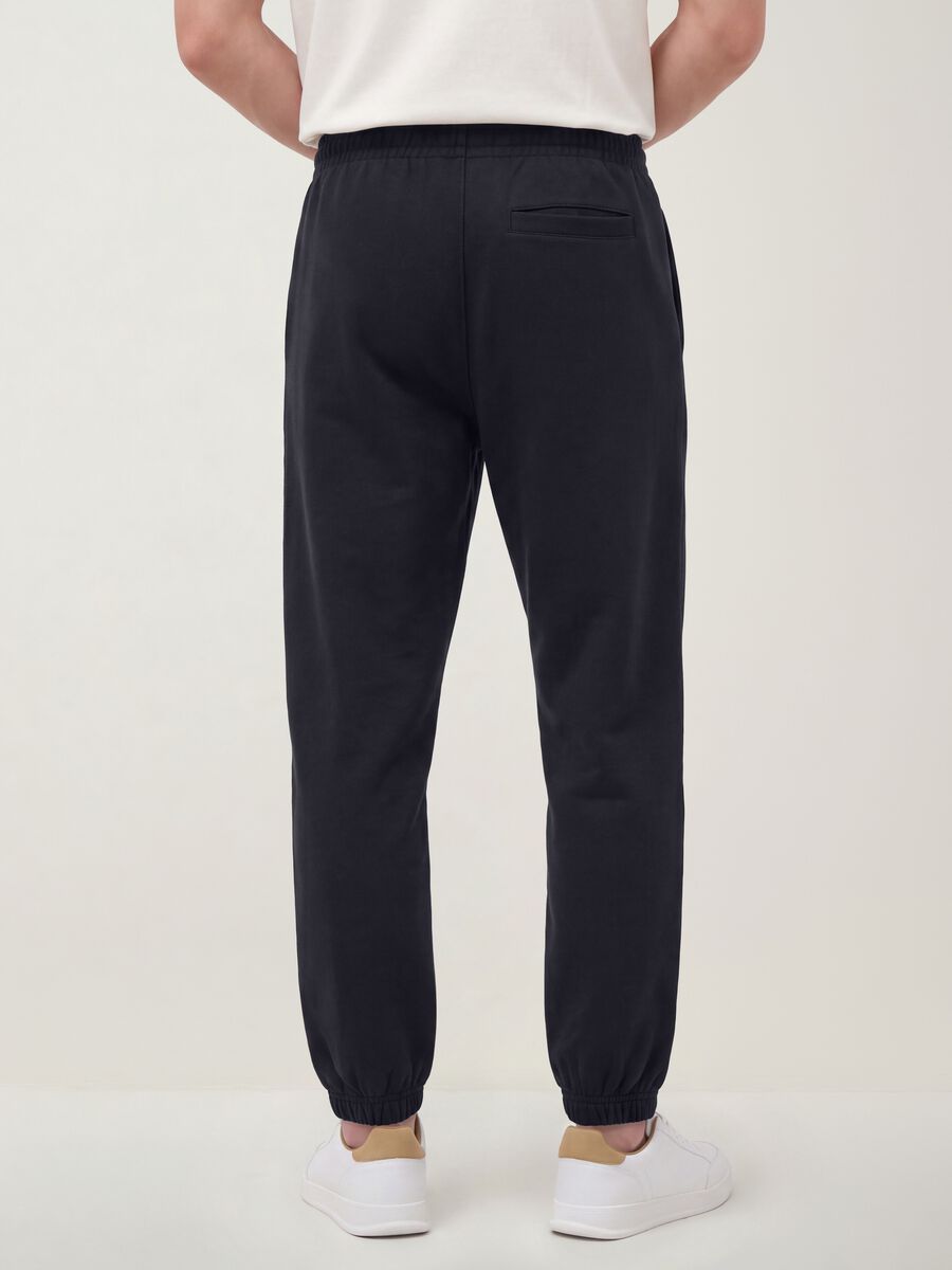 Men&rsquo;s midnight blue relaxed-fit stretch joggers_2