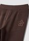 Brown flared stretch-cotton treggings_2