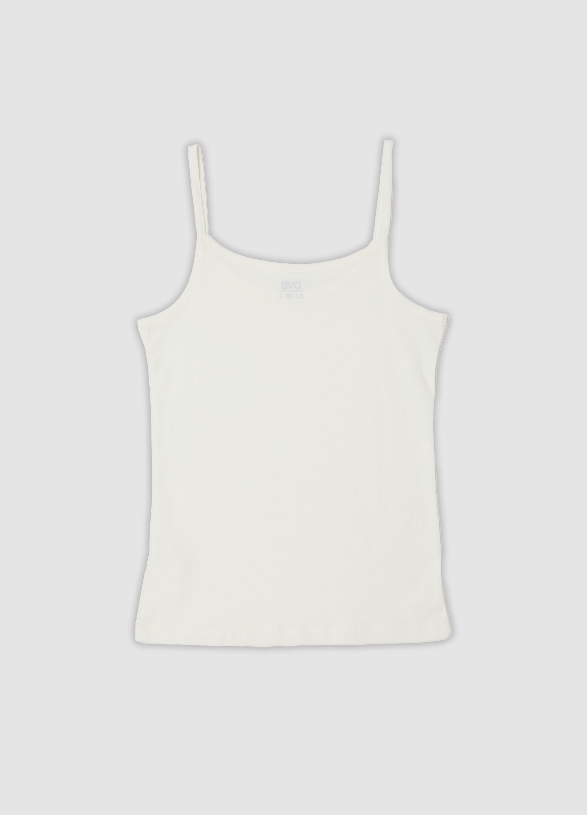 Bipack canotte bianco e grigio in cotone elasticizzato regular fit