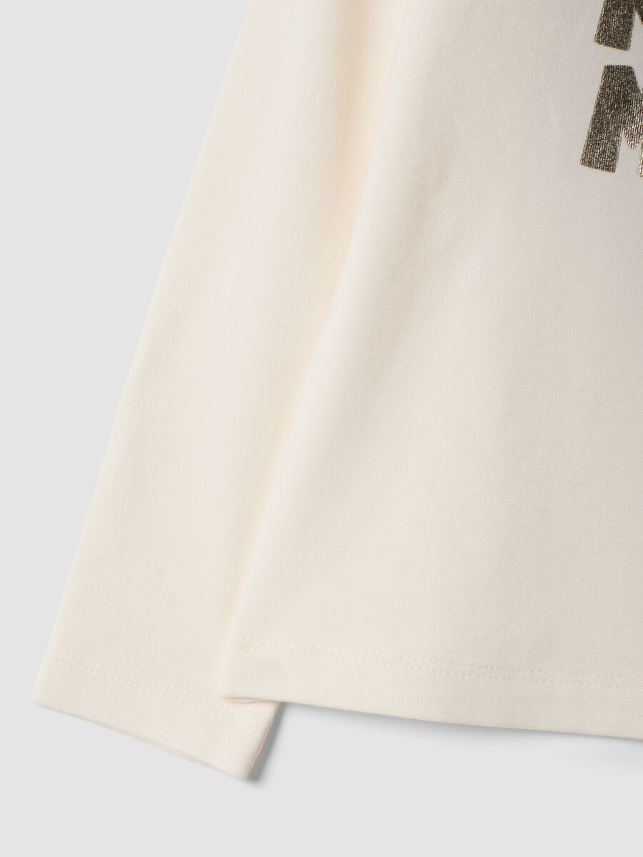 White stretch cotton Minnie print top_3