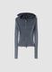 Ribbed Knit Hoodie in Vintage Grey_0