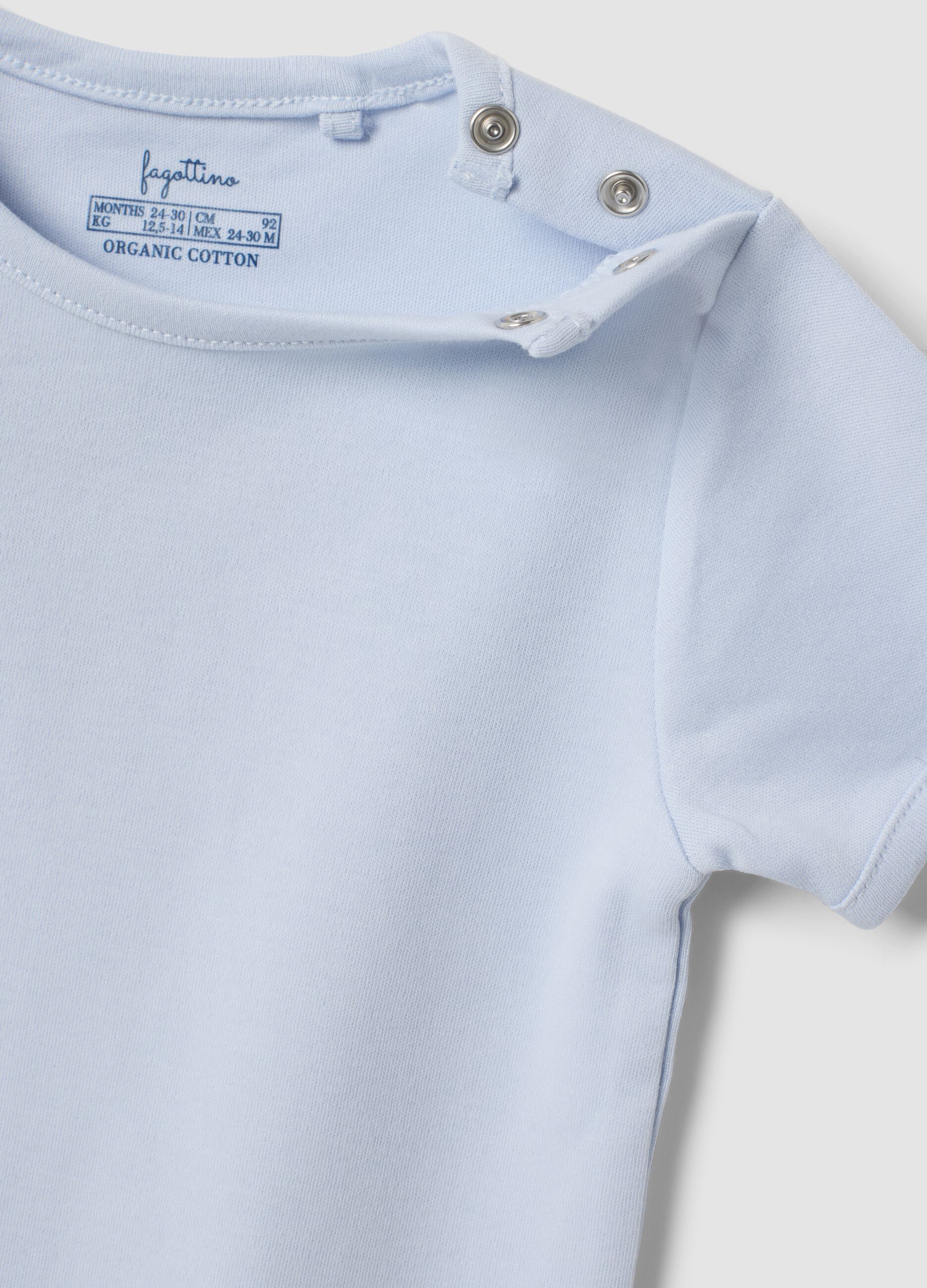 3-pack of multicolour organic cotton crew-neck T-shirts