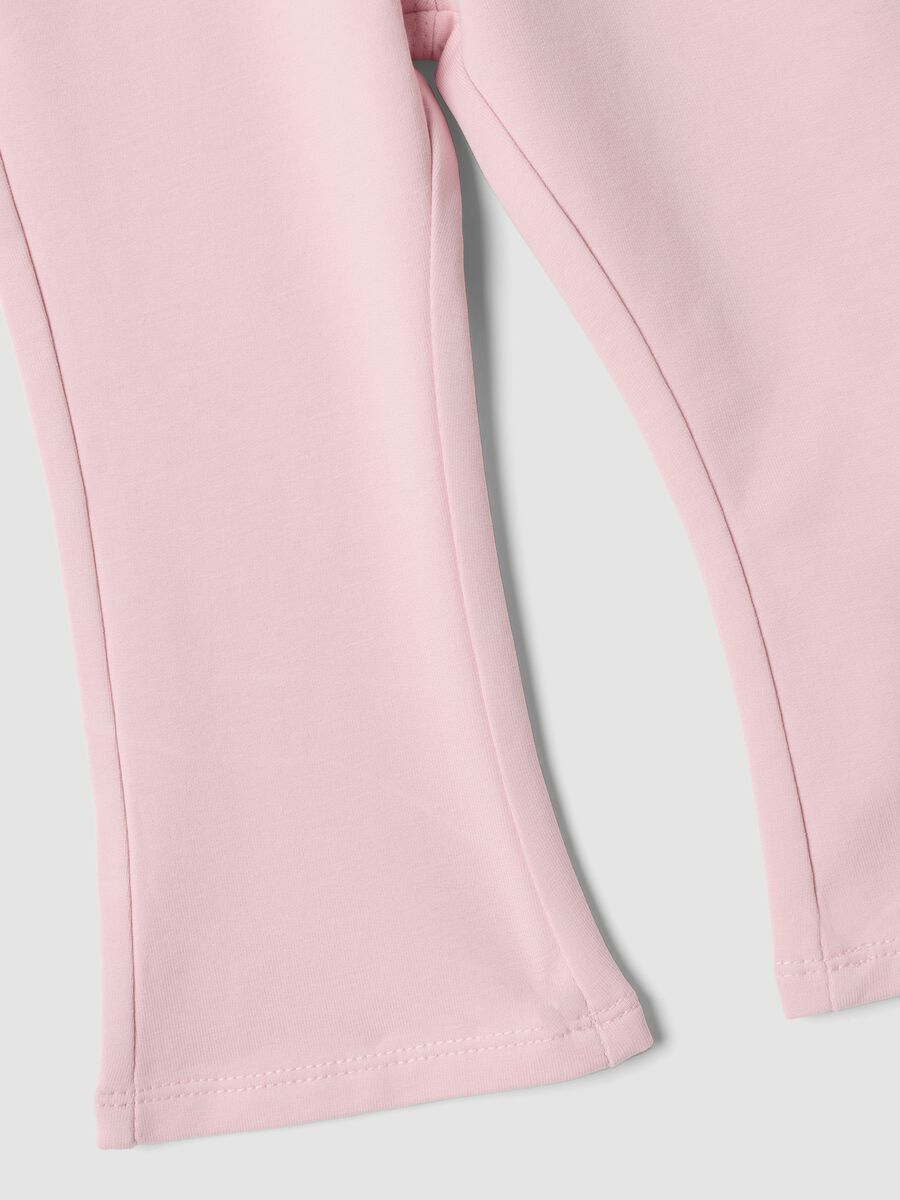 Pink organic stretch cotton trousers_3