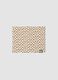 Beige stretch-cotton animal print scarf for girls_0