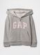سويت شيرت قطني بقصة عادية مع سحاب وشعار GAP_0