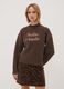 Brown wool-blend jumper with high neck, oversized fit_0