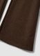 Brown flared trousers in stretch viscose_1