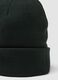 Black jersey knit beanie with turn-up cuff_2