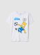 White Simpsons print T-shirt, regular fit_3