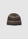 Multicolour striped beanie_0