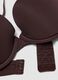 Brown padded stretch-fabric bra_1