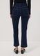 Blue denim cropped slim-fit jeans in stretch cotton and viscose_2