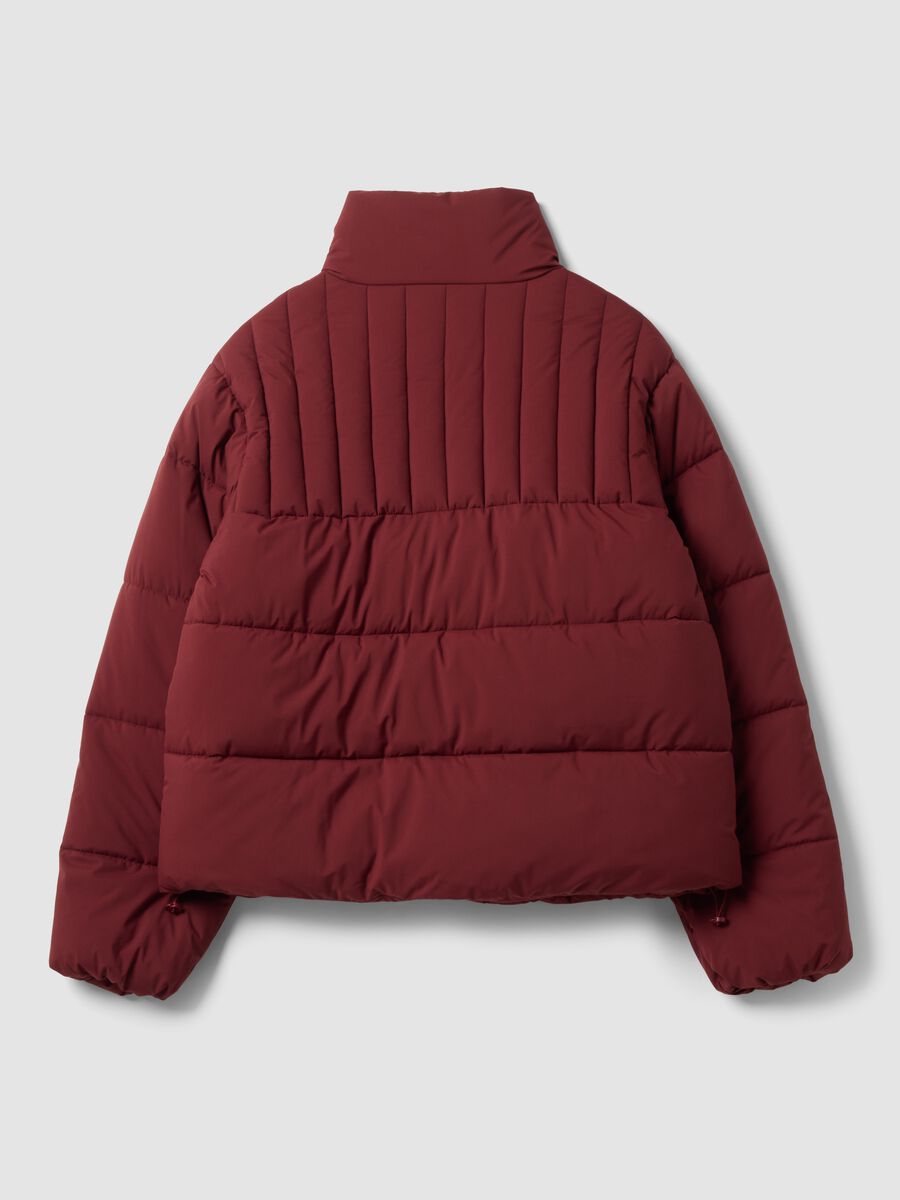 Red padded jacket with zip and high neck ALTAVIA STUDIO_5