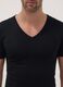 2-pack of black organic cotton T-shirts with deep V-neck_1