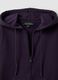 Purple cotton-blend hoodie, regular fit_2
