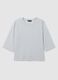 Grey stretch fabric regular fit t-shirt_4
