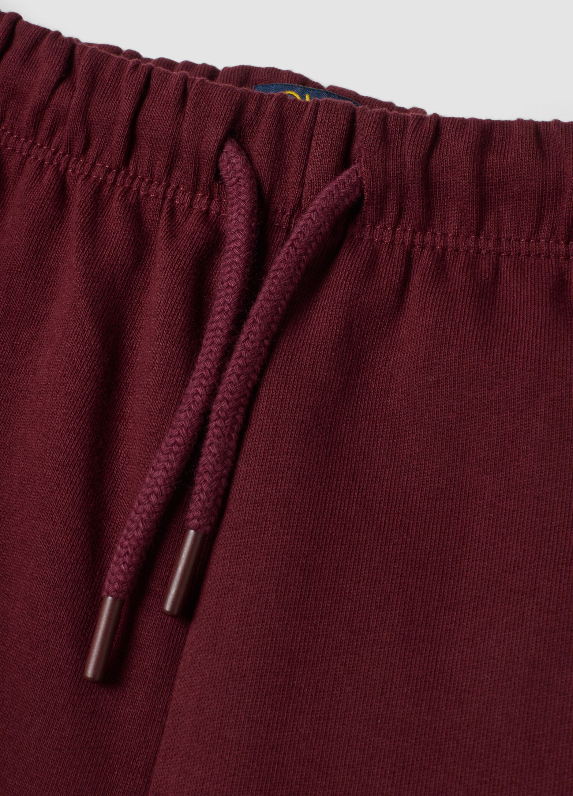 Pantaloni culotte viola in puro cotone