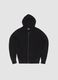 Knit Ribbed Hoodie Black_0