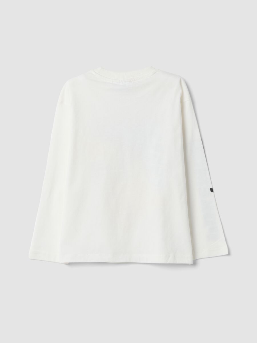 Cream White Pure Cotton T-shirt with Pikachu Print, Regular Fit_1