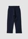 Blue ribbed cotton-blend trousers_2