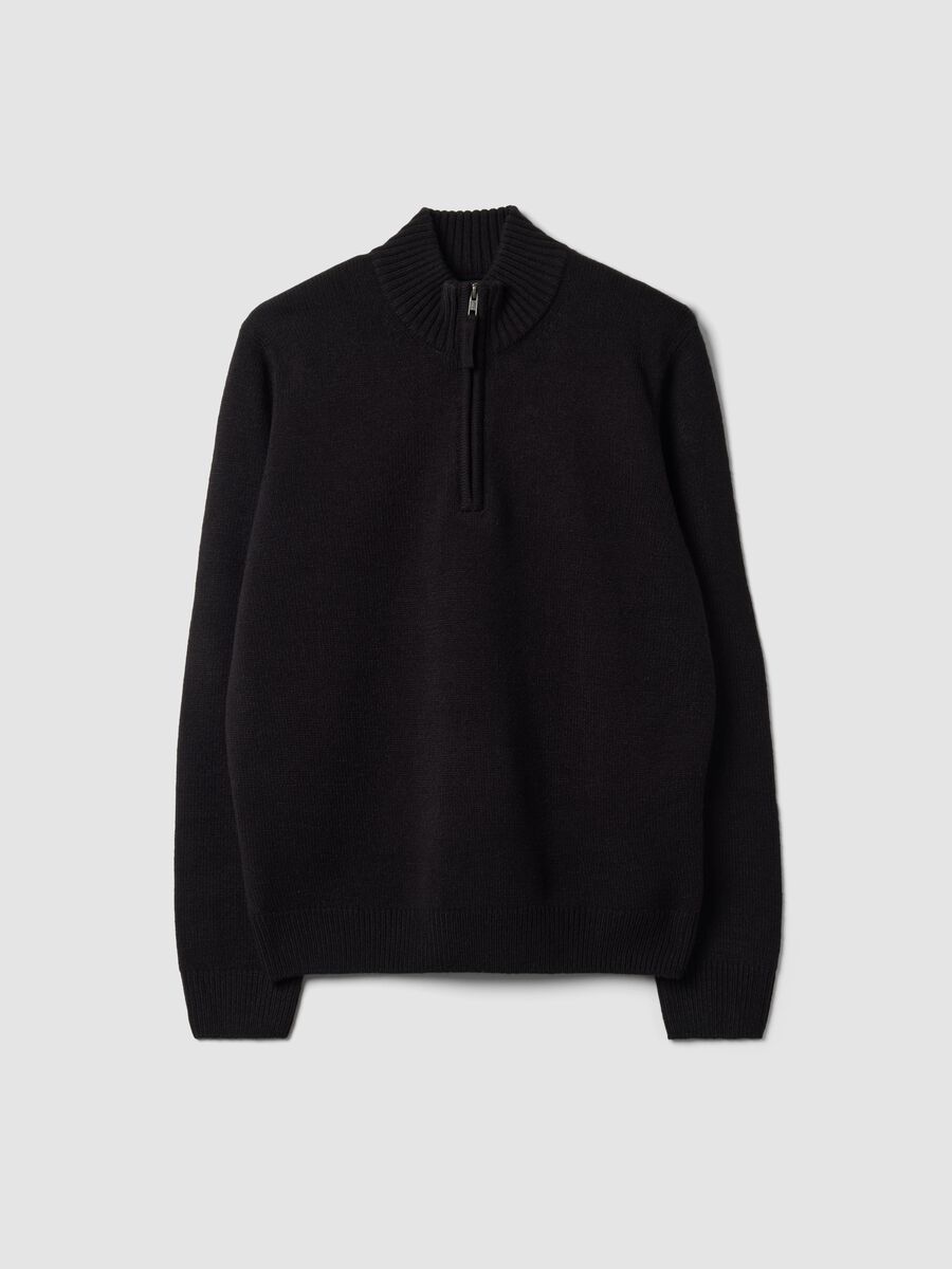 Black half-zip jumper_0