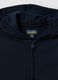 Blue hooded sweatshirt in pure organic cotton for boys, regular fit_2