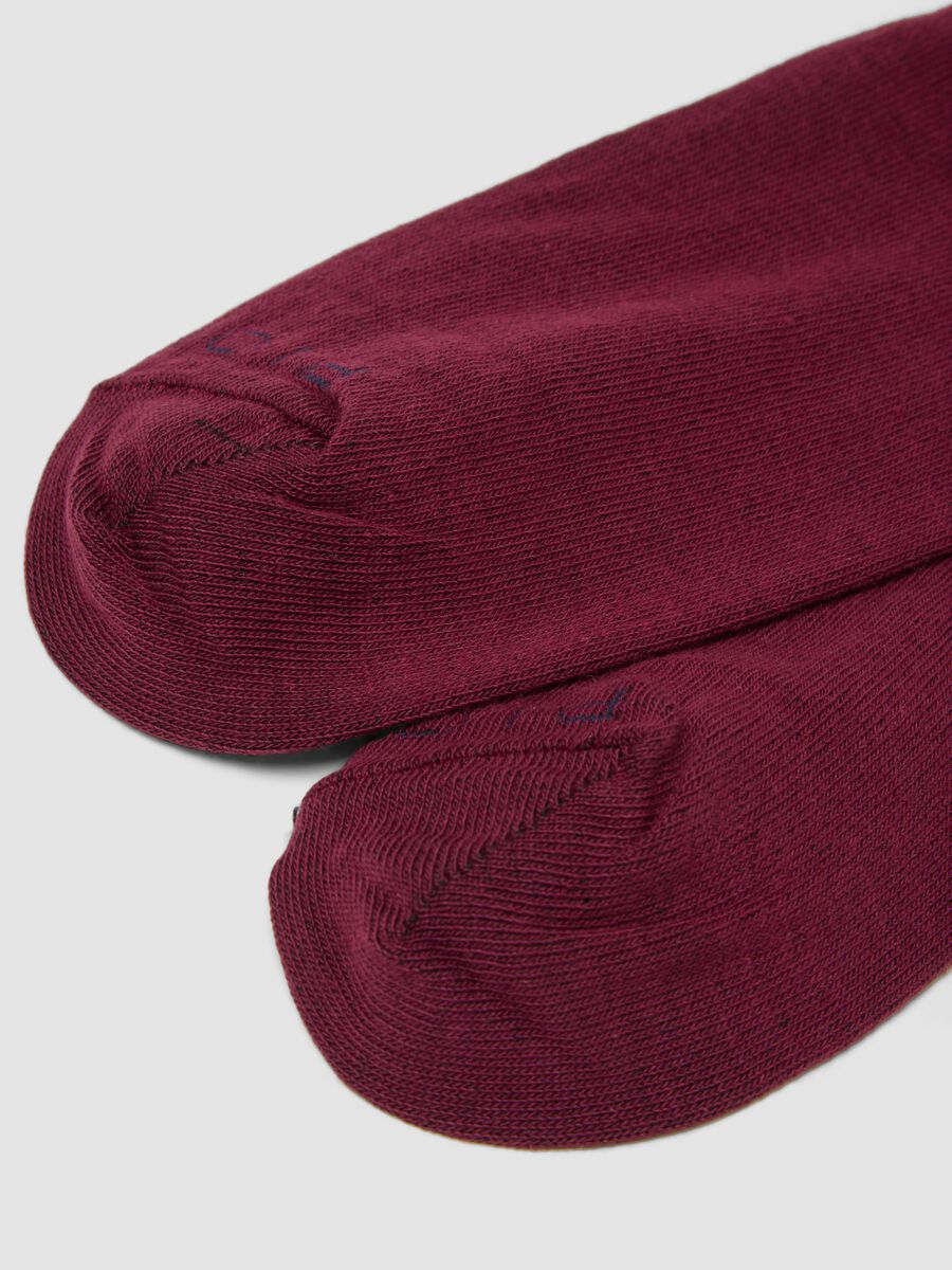 Two-pack of multicolour long socks in stretch cotton_2