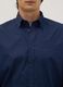 Blue regular-fit easy-iron shirt with button-down collar_1