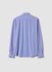 Camicia traspirante blu slim fit in tessuto elasticizzato 4 Way_2