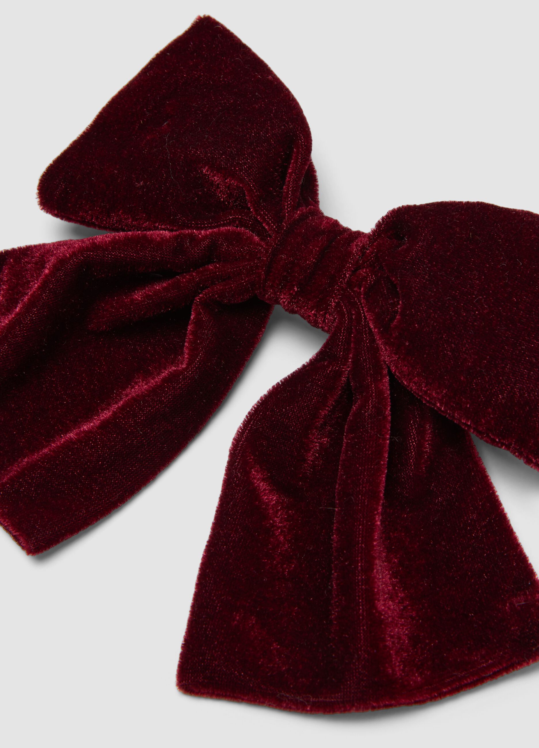 Fermaglio rosso a fiocco