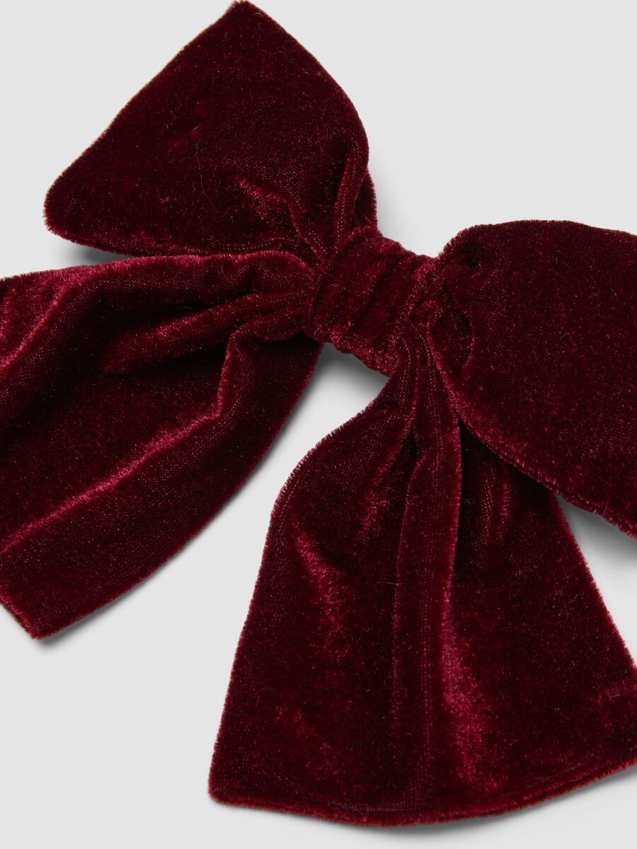 Red bow hair clip_2