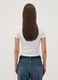 White stretch cotton T-shirt with Rolling Stones print_3