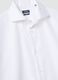 White slim-fit pure cotton shirt with cutaway collar_6