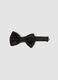 Black satin bow tie with adjustable hook_0