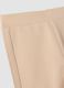 Beige organic stretch-cotton flared leggings_2