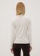 White stretch viscose top with mock neck, regular fit_3