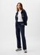 Blue cotton-blend trousers with drawstring and GAP logo_0