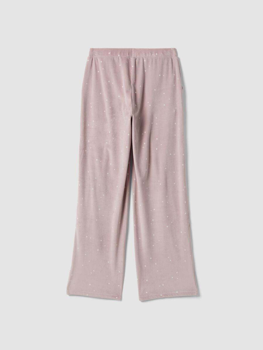 Purple star-print stretch pyjama trousers_6