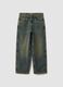 Blue pure cotton skater-fit jeans_3