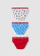 Tripack slip rossi e blu in cotone organico elasticizzato con stampa Avengers_1