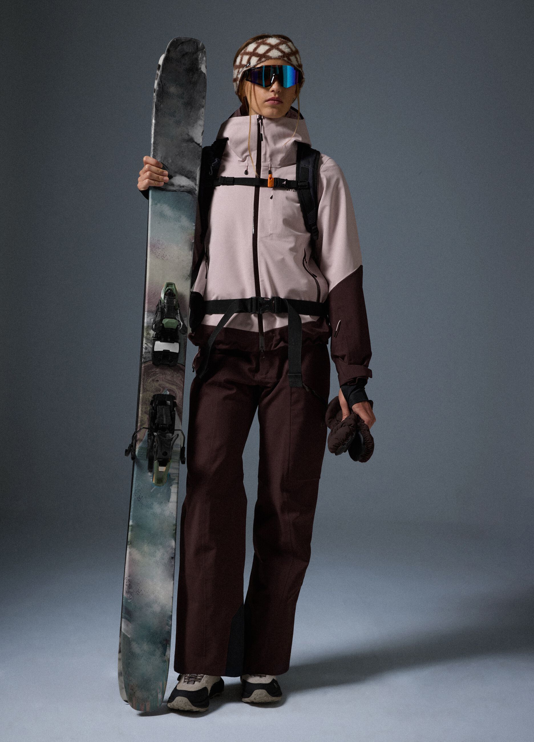 Water-Repellent Ski Shell with Mini Skirt ALTAVIA WITH DEBORAH COMPAGNONI
