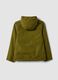 Giacca antipioggia verde con cappuccio e zip per ragazzo_6