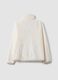 White half-zip pyjama sweatshirt, regular fit_2