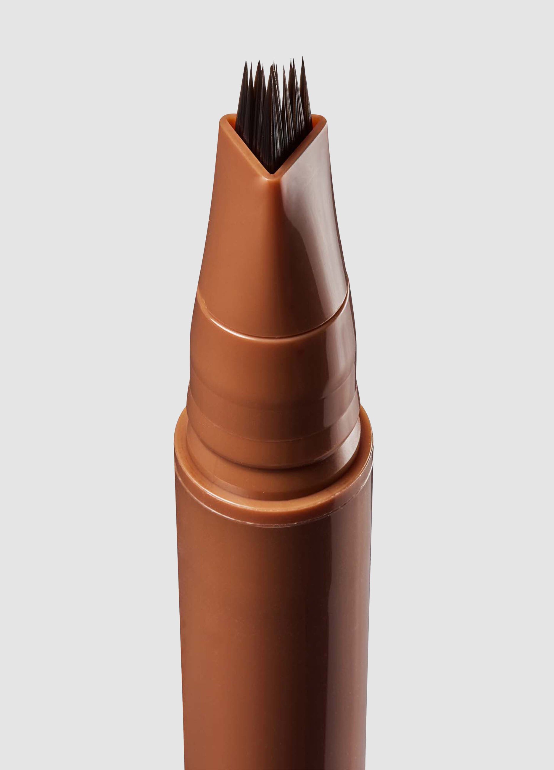 Fluffer Brow Brush Natural Brow Pen Medium Brown 0.5 ml