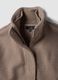 Beige regular-fit jacket with high neck and patch pockets_6